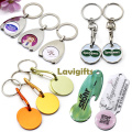 Coin Key Ring Trolley Token Metal Holder Trolley Token Coin Key Holders